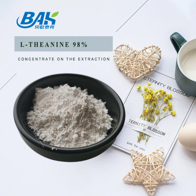 CAS NO 3081-61-6 Natürlicher Kräuterextrakt für gesunde Ernährung Grüntee-Extrakt Pulver Theanin 98% Pulver