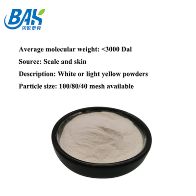Skala-Haut-Fisch-Kollagen-Peptid hellgelb zu Brown-Pulver 100 Masche 80 40